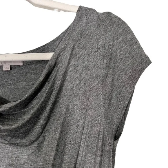 Gap Women's S Heather Gray Boat Neck Drawstring Waist Casual Maxi Dress size S - Picture 3 of 11